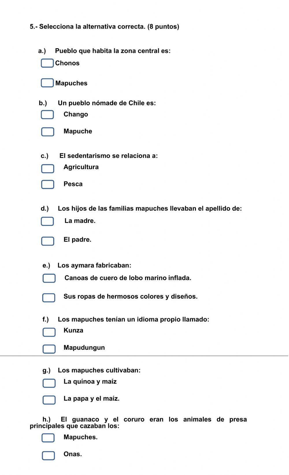Pueblos Originarios de Chile