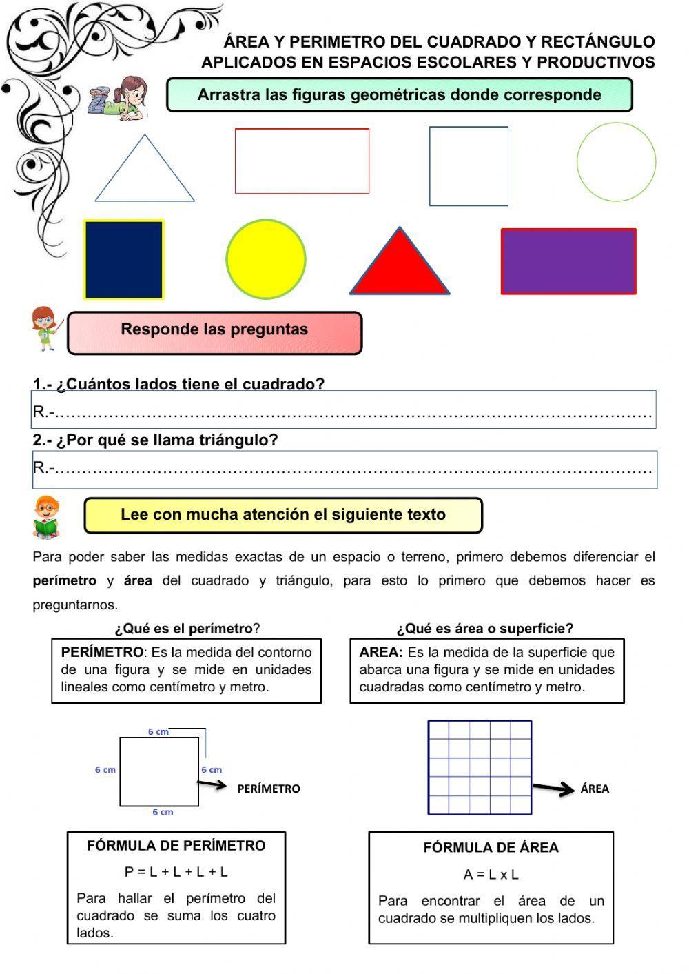 Áreas y perímetros