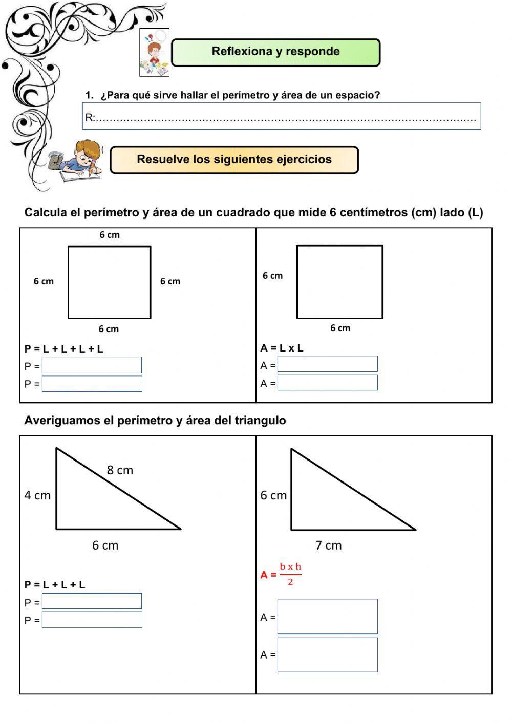 Áreas y perímetros