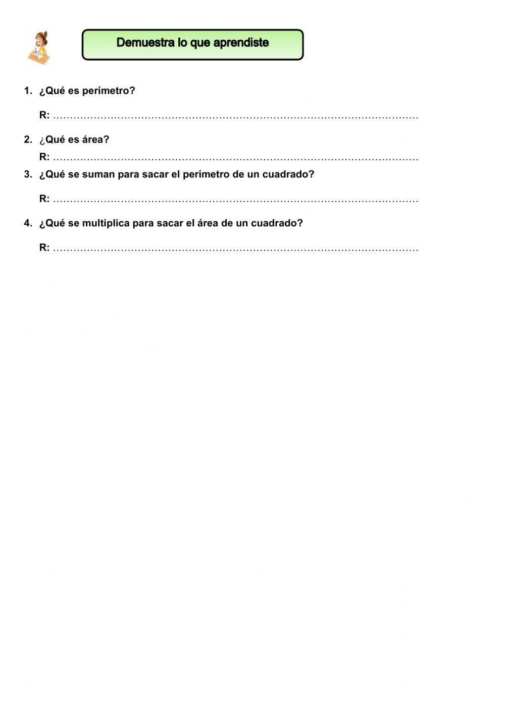 Áreas y perímetros