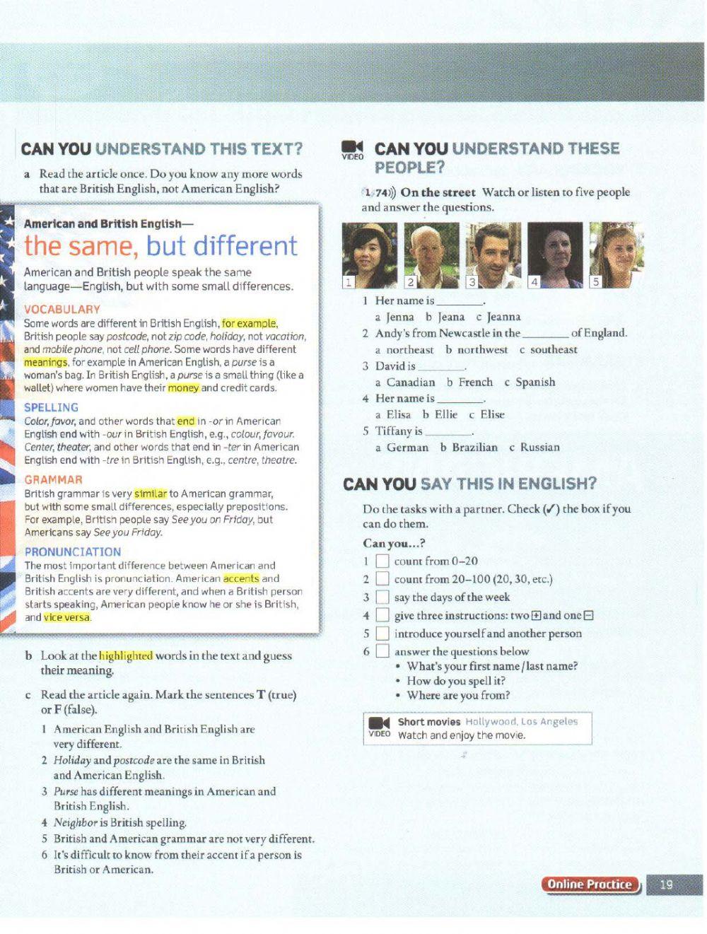 English File Elementary 2C-Progress test online exercise for | Live ...