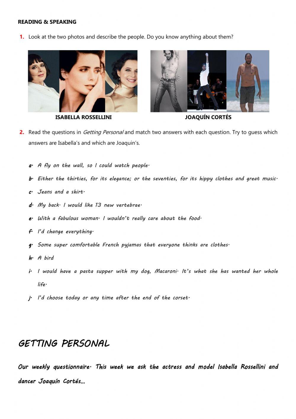 Second Conditional - Questionnaire