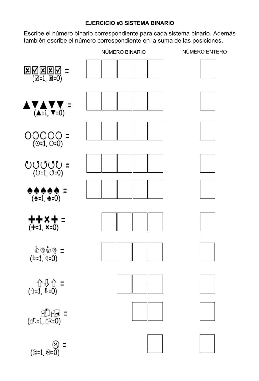 Ejercicio 3 Lenguaje Binario