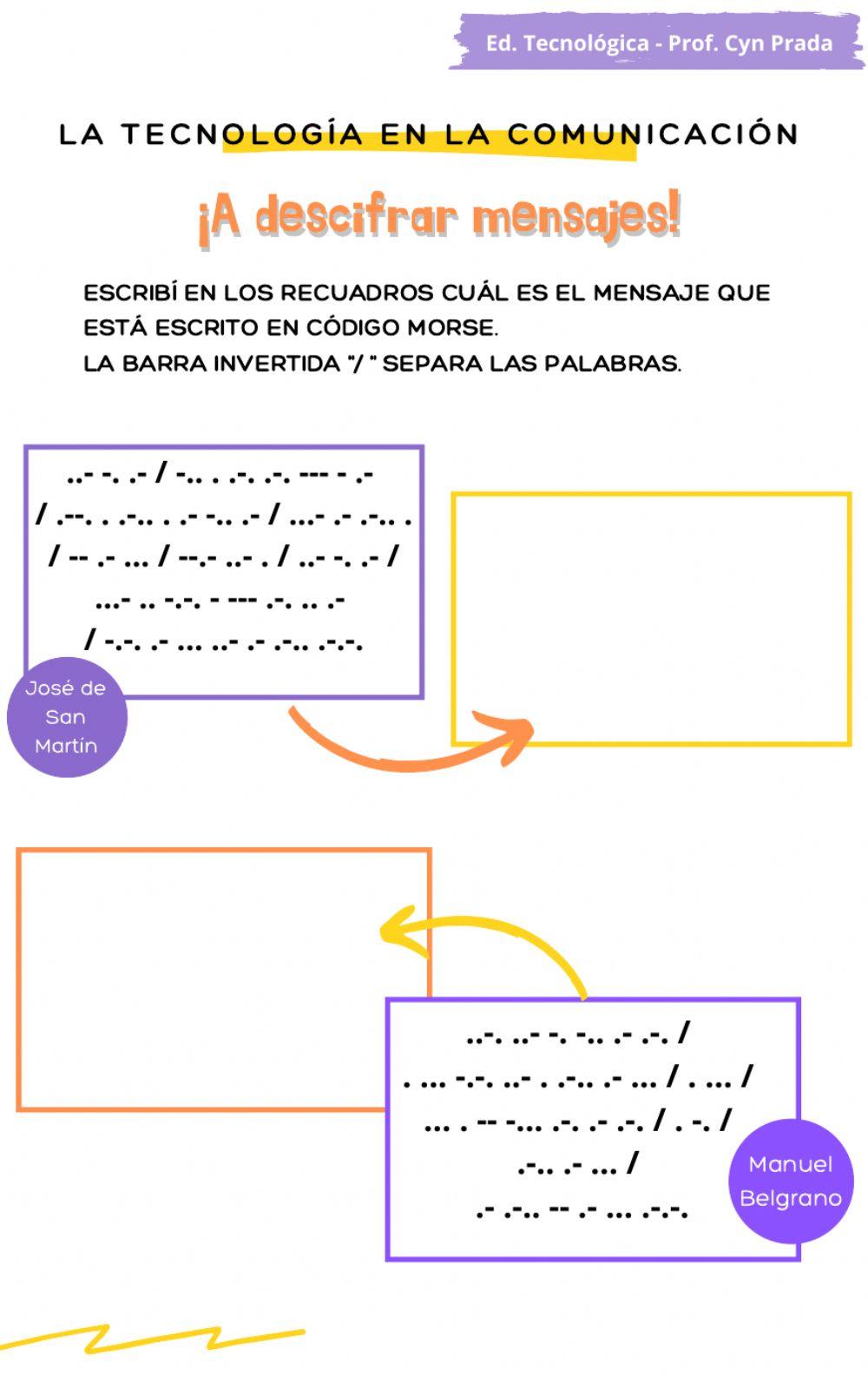 Descifrando mensajes en código Morse