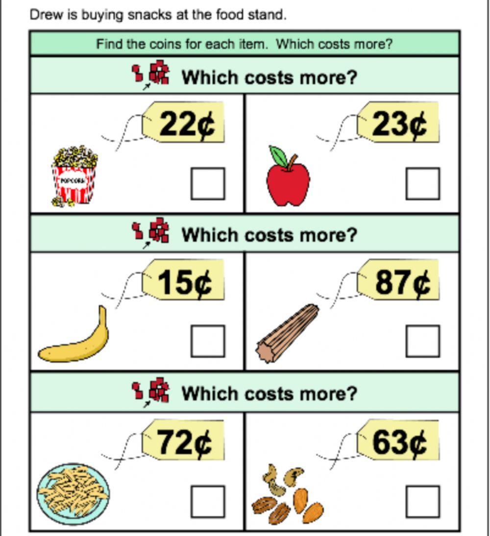 Which one costs more? 2