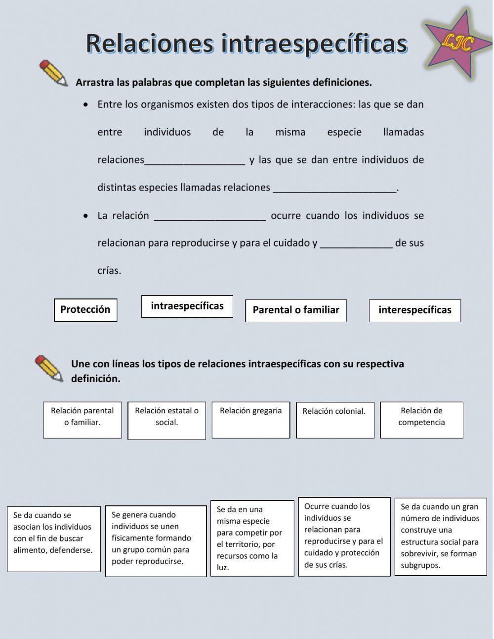 Relaciones intraespecíficas