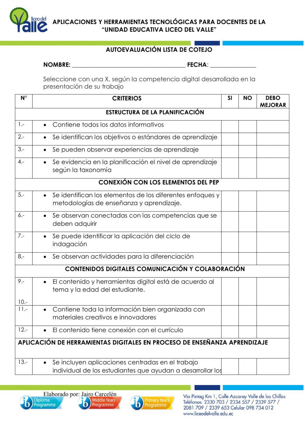 Competencias aplicaciones y herramientas digitales