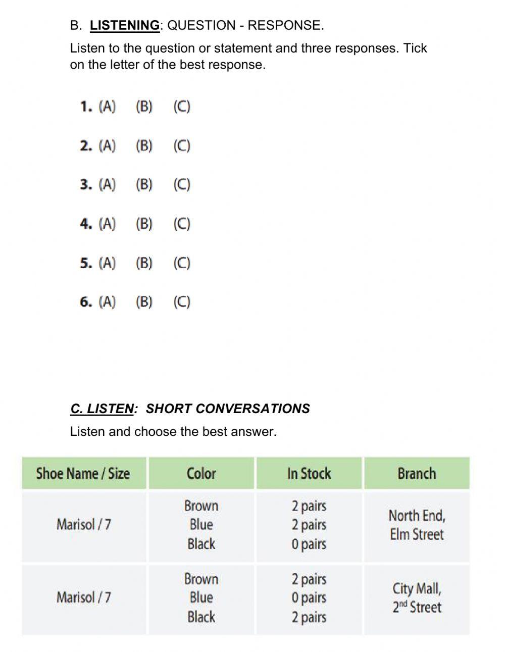 Building Unit 3 shopping