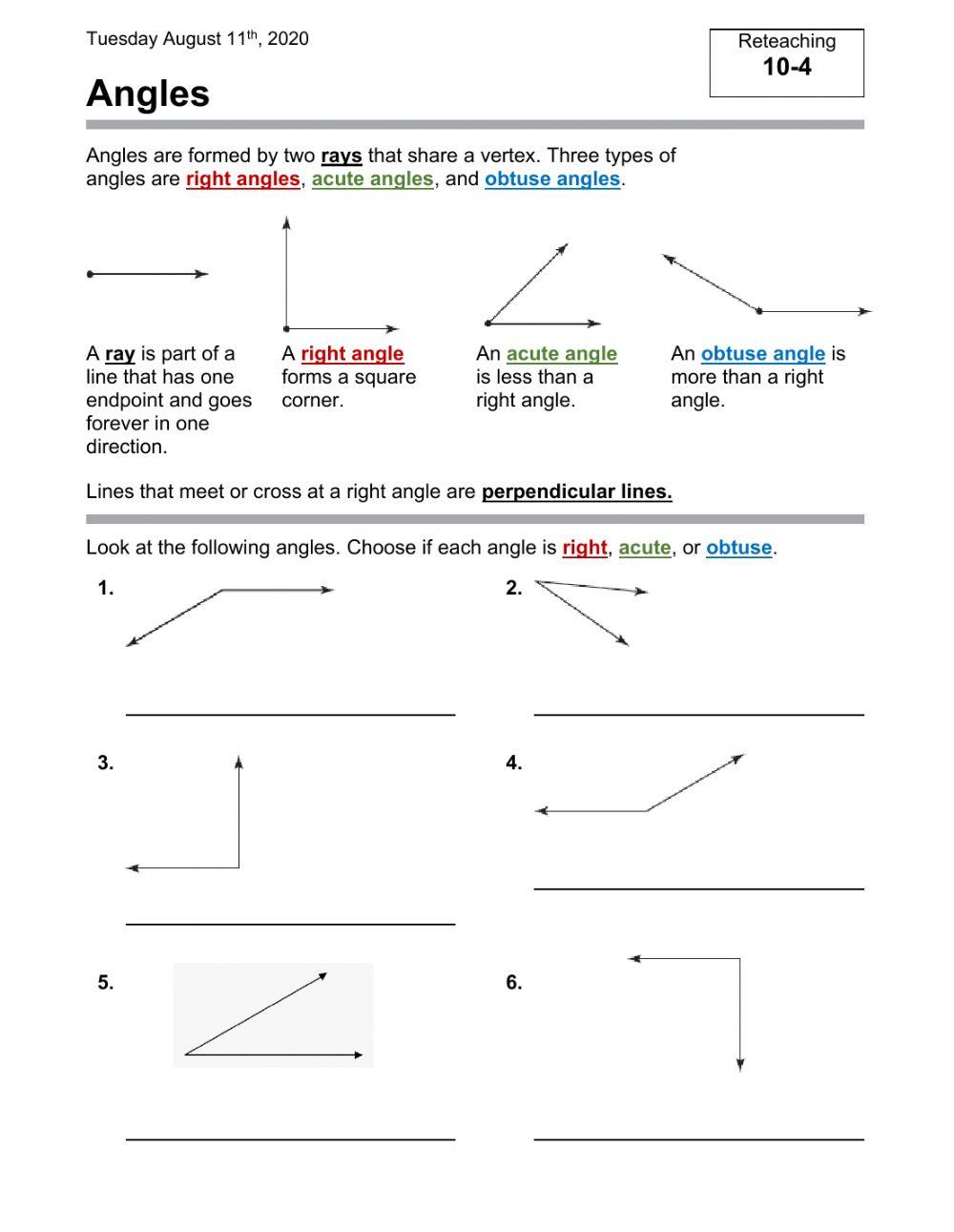 Angles Accomodations
