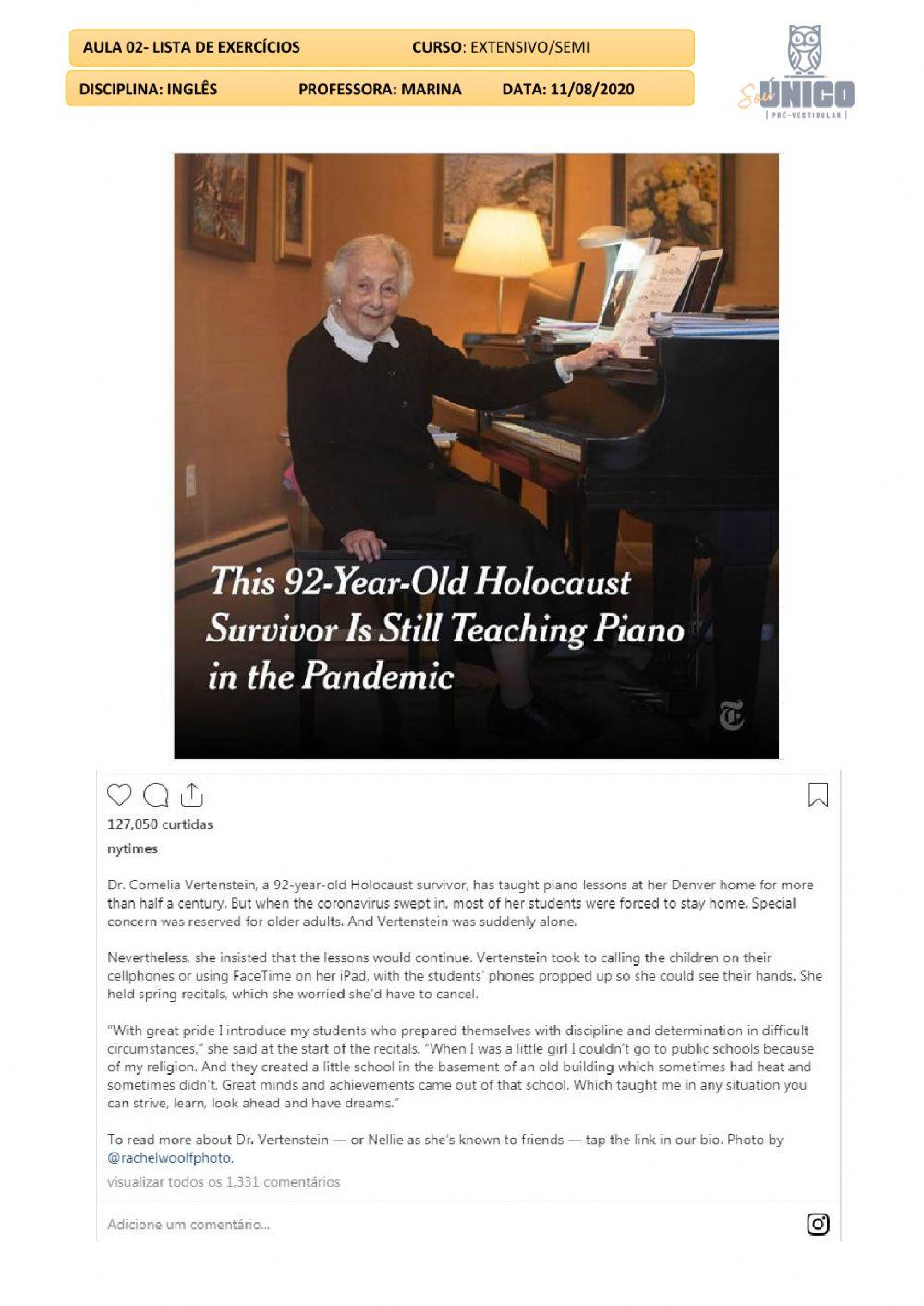 Reading Comprehension