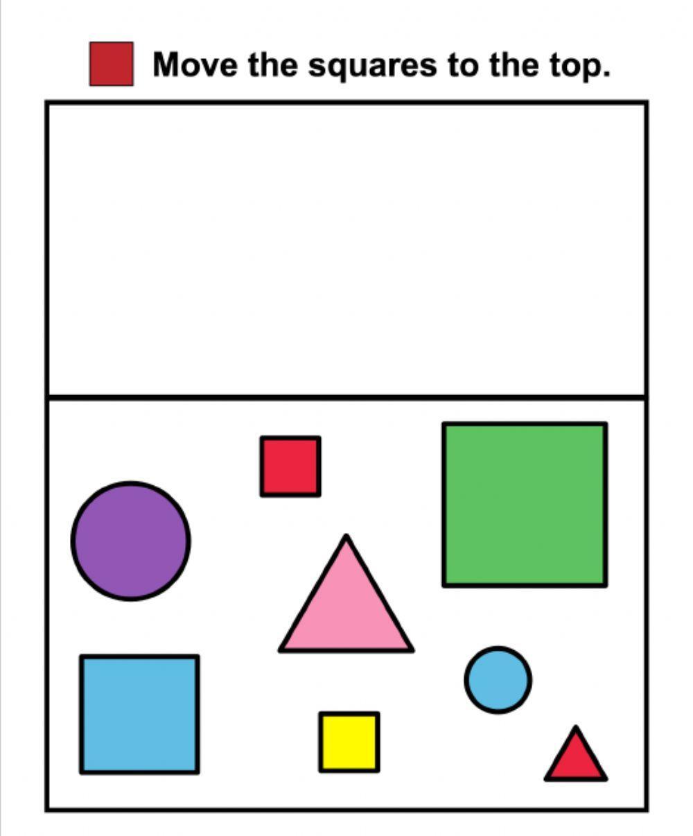 Shape Sorting: Squares