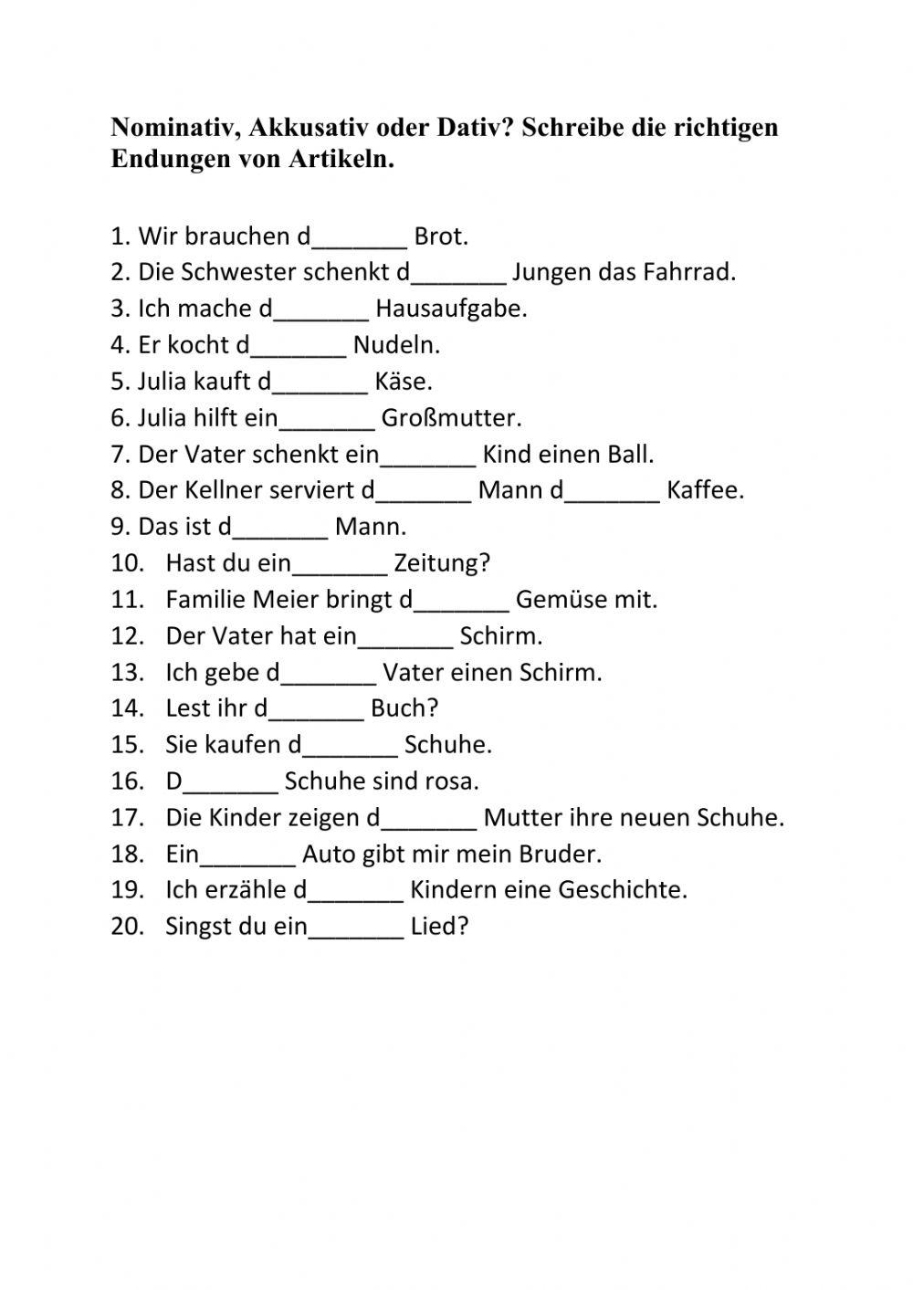 Probleme Wie Xyz" Dativ Oder Akkusativ" Nominativ, Akkusativ oder Dativ? 5932751 | rajaseepotnis
