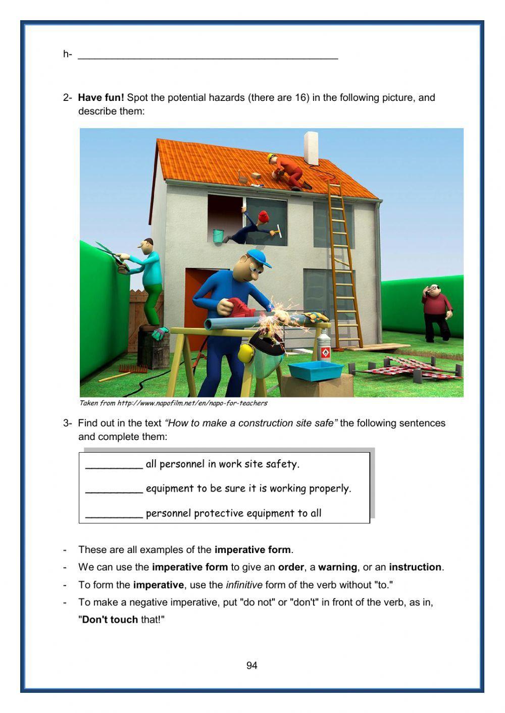 English 4 construction