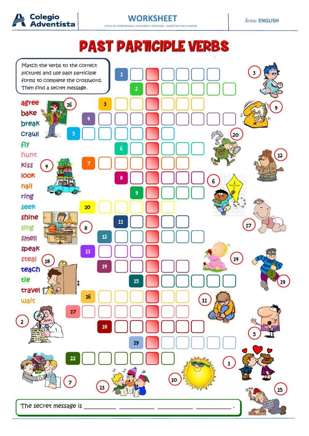 Past participle verbs