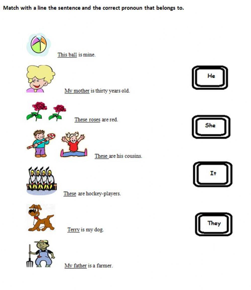 Subject personal pronouns