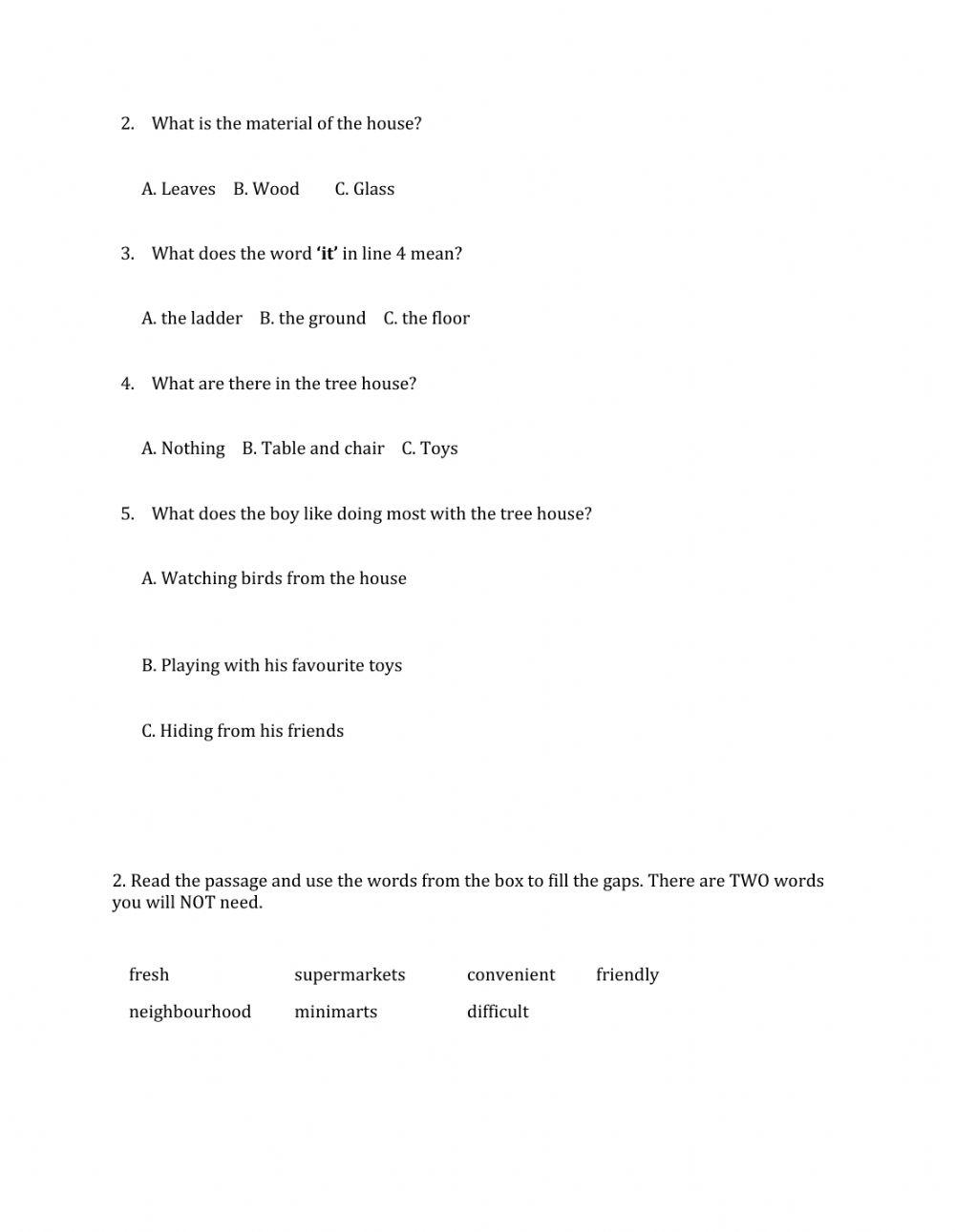 Lớp 6 - Kiểm tra cuối kỳ