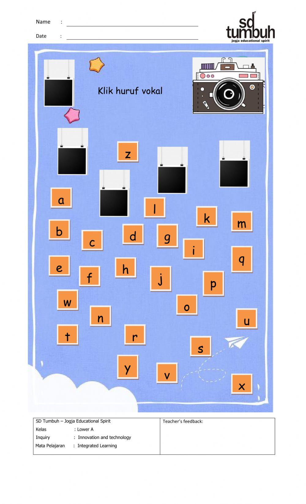 Huruf Vokal dan Konsonan