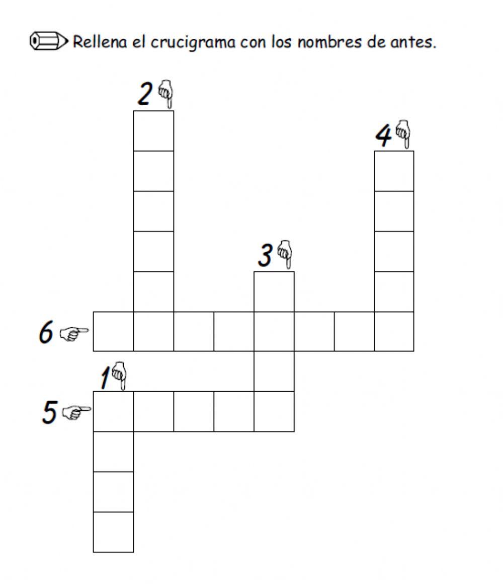 Crucigrama - Palabras con H
