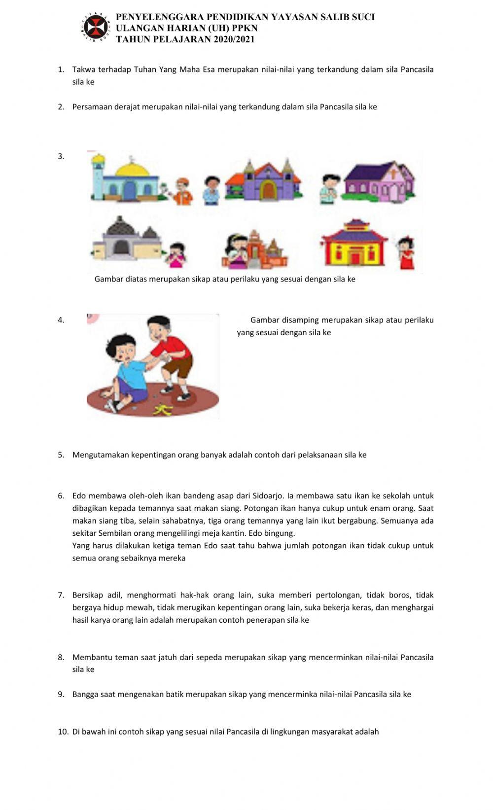 Nilai-nilai Pancasila