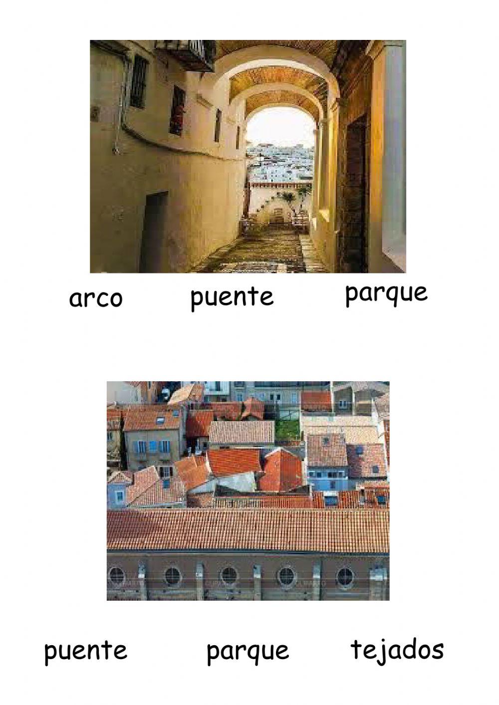 Aprende a leer vocabulario calle y ciudad.