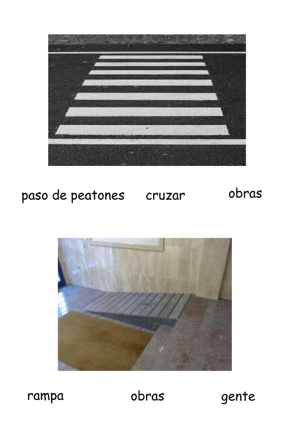 Aprende a leer vocabulario calle y ciudad.