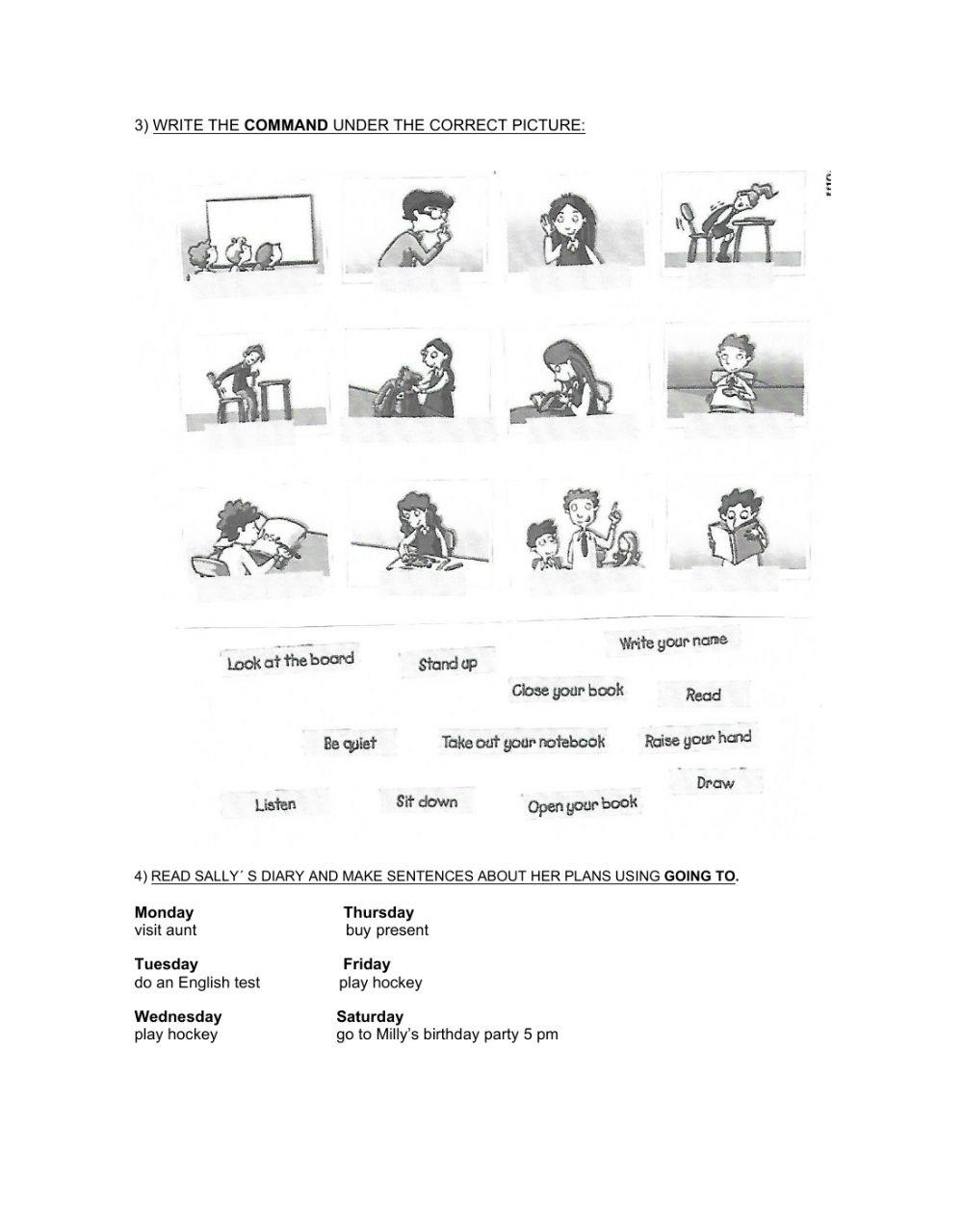 Consolidation. Must. Mustn't. Commands. Going to