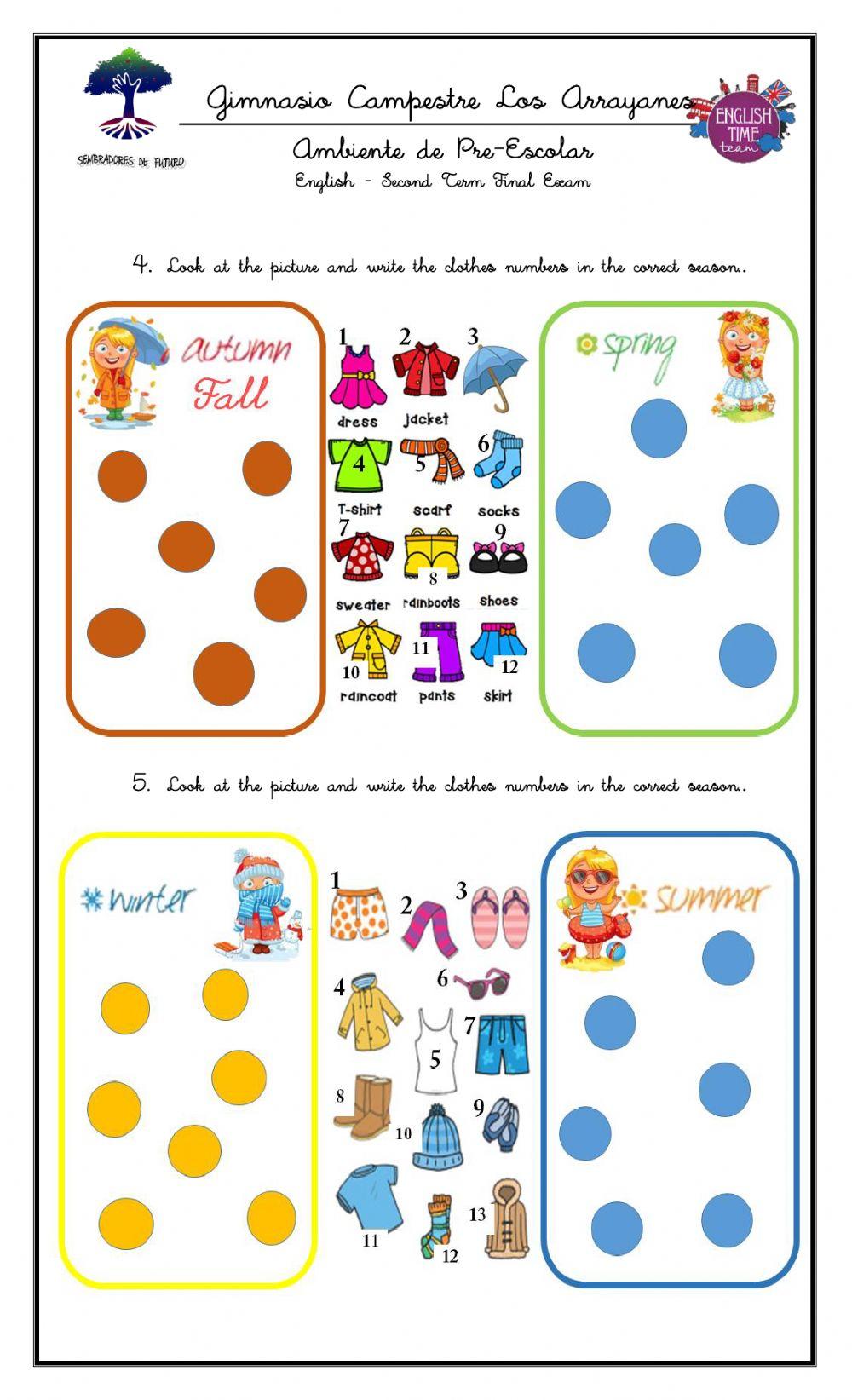 English - Second Term Final Exam Transición