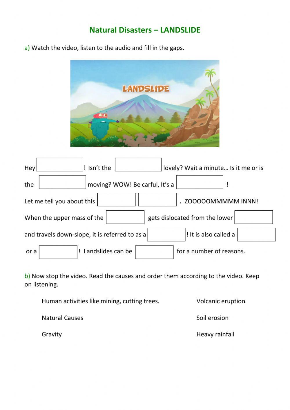 Natural disasters - Landslide