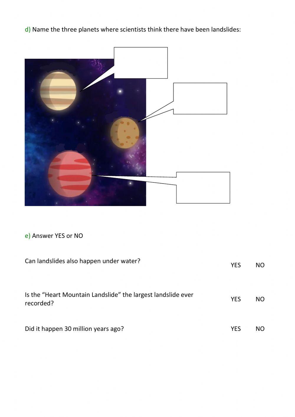 Natural disasters - Landslide