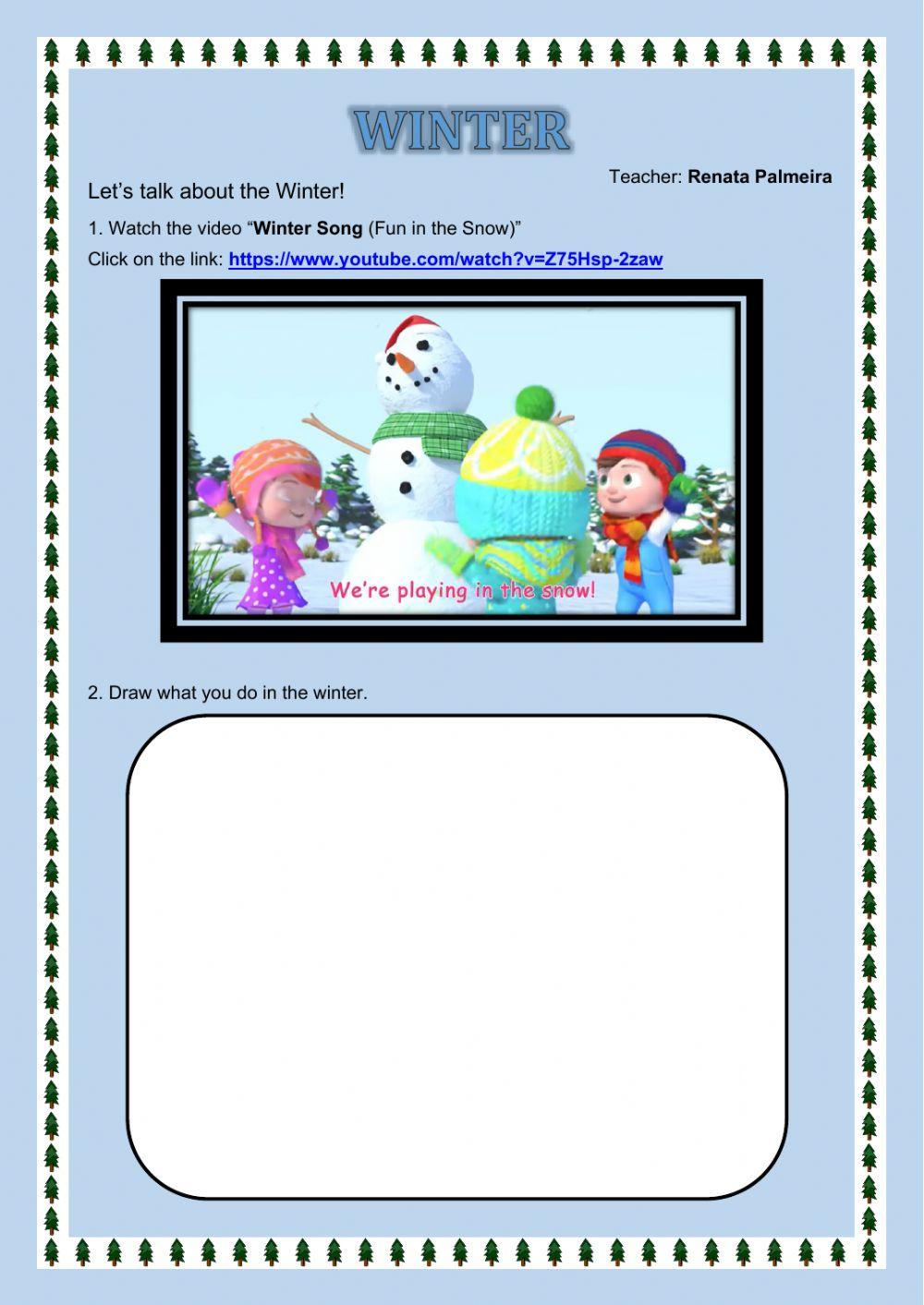 Winter Vocabulary Winter Vocabulary