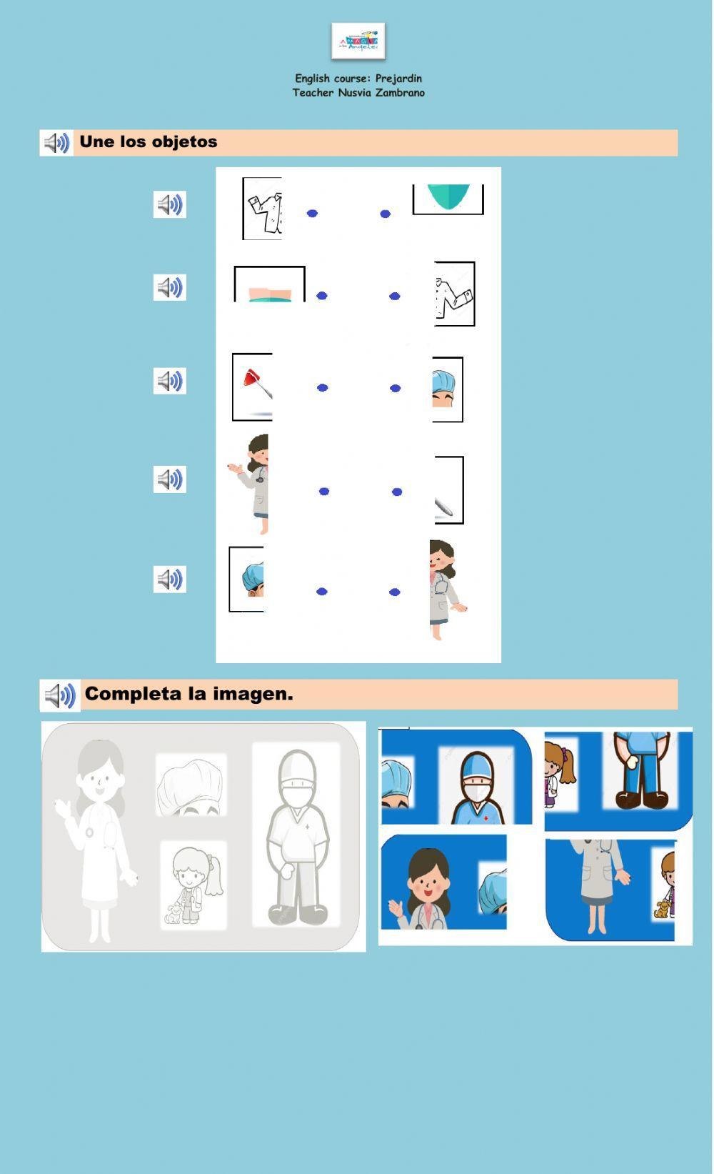 Jobs and professions . Be a Doctor