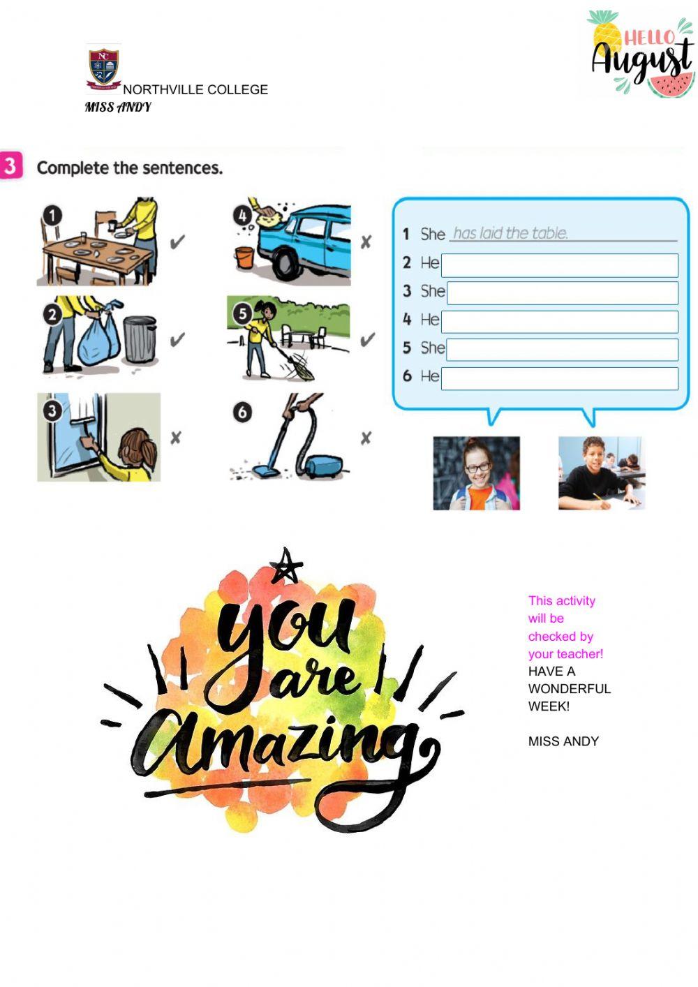 Present Perfect song