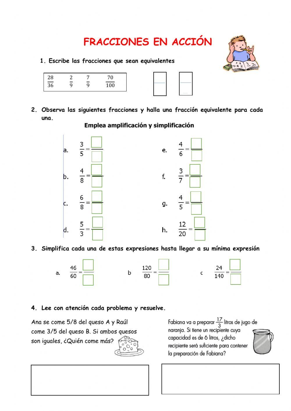 Fracciones equivalentes