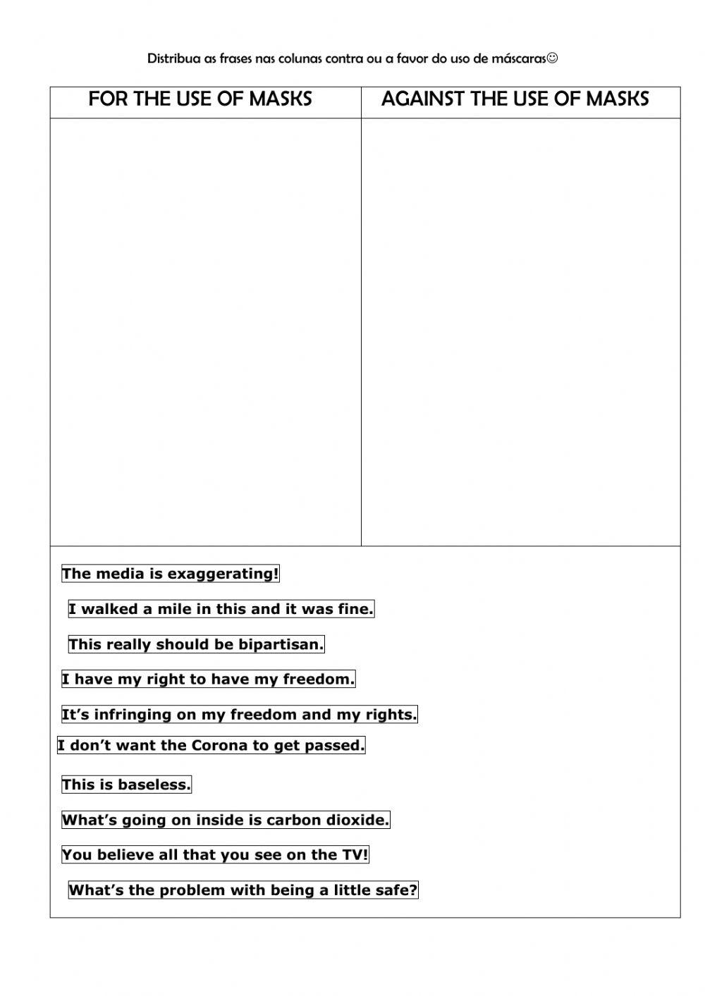 Wearing or not wearing a mask?