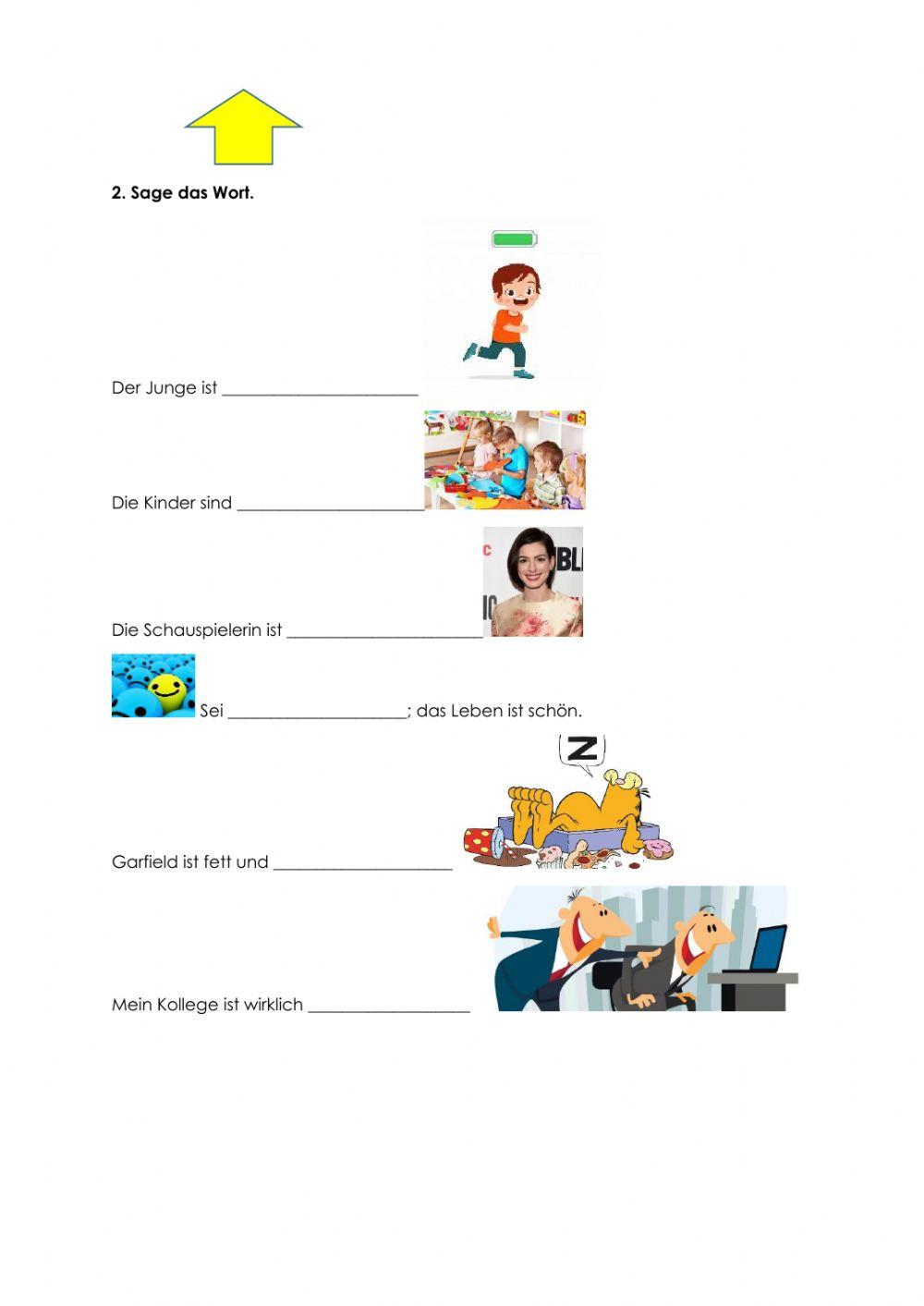 Was für ein Typ ist Thomas? Wir 3 Wortschatz Übungen