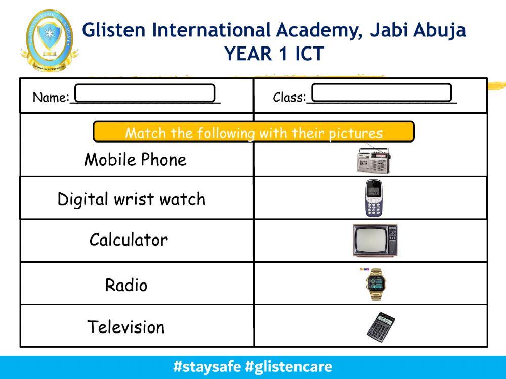 Year 1 ICT