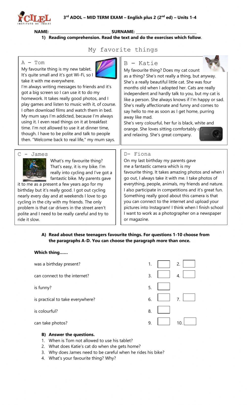 MIDTERM EXAM 3rd ADOL