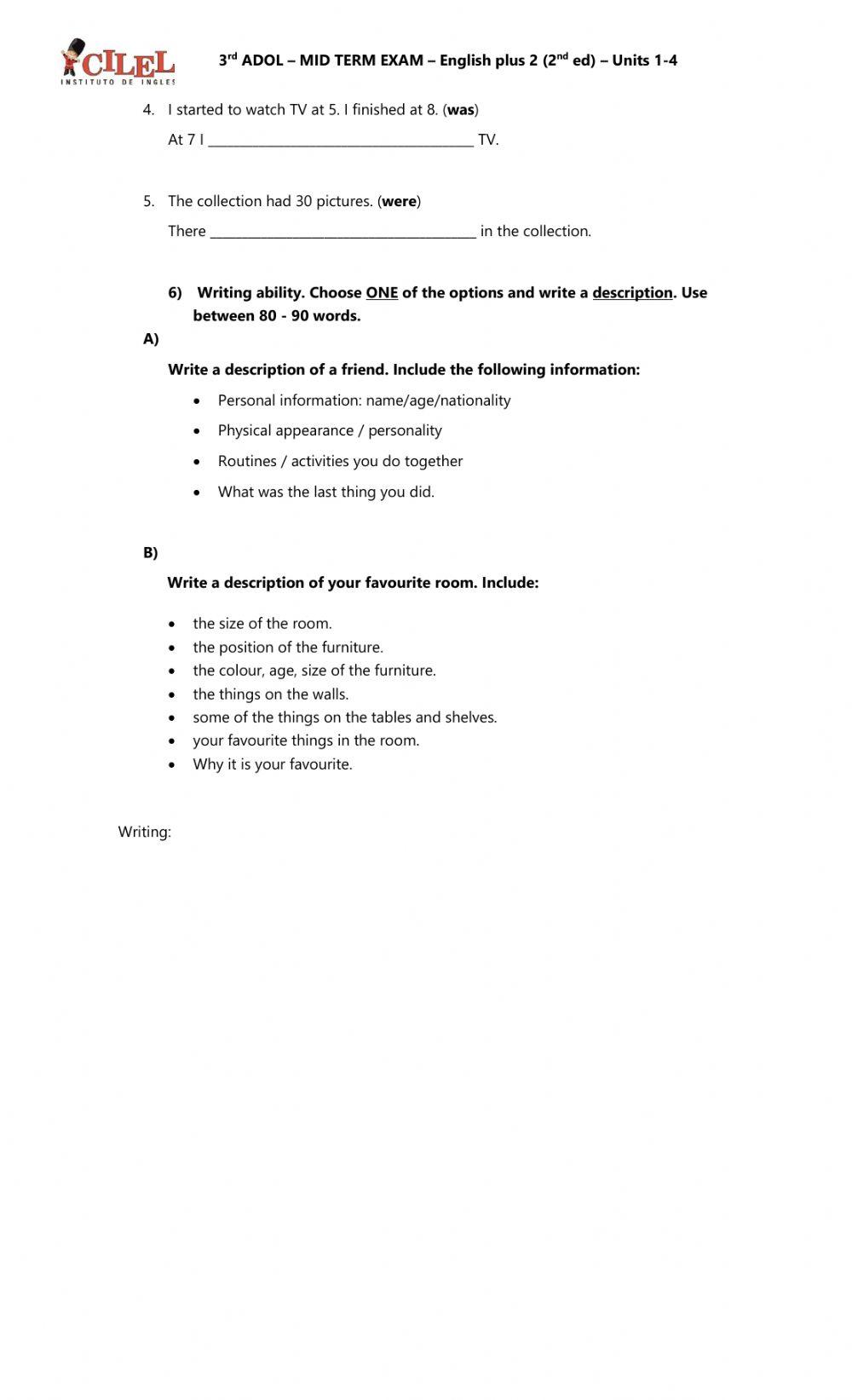 MIDTERM EXAM 3rd ADOL