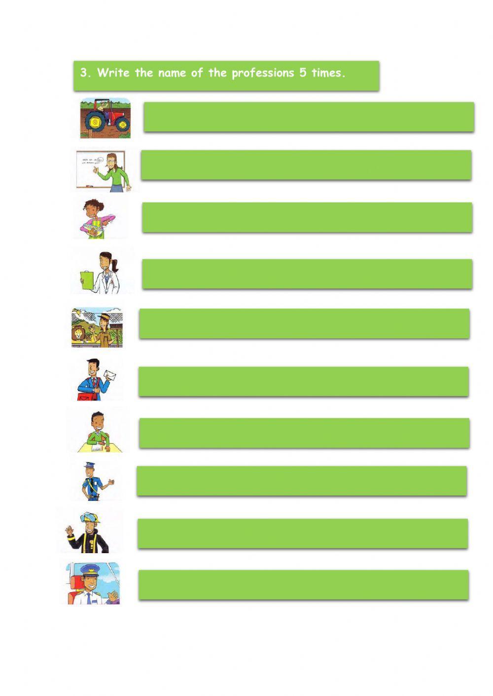 Vocabulary: Professions