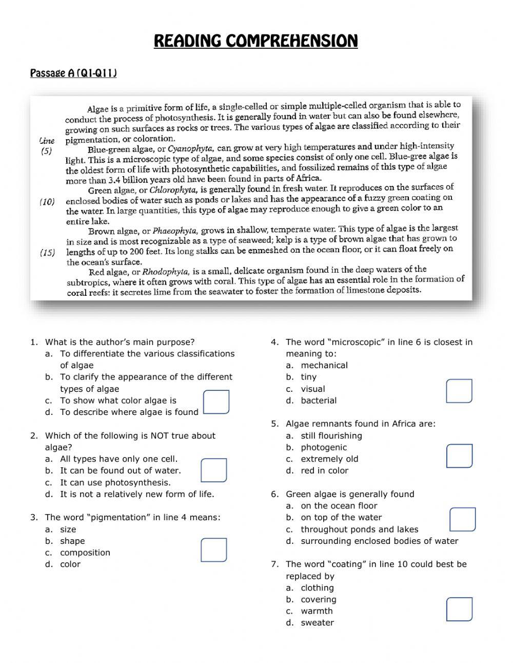 Contoh Soal Toefl Reading Comprehension Tanpa Kunci Jawaban Post