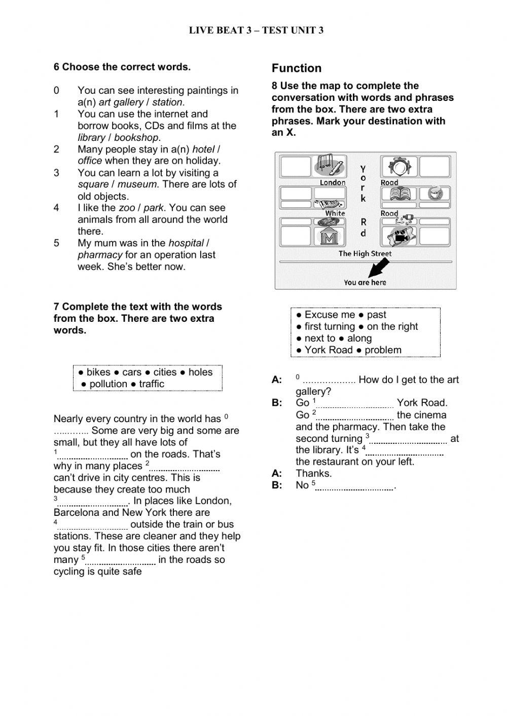 Test Junior 4 Unit 3