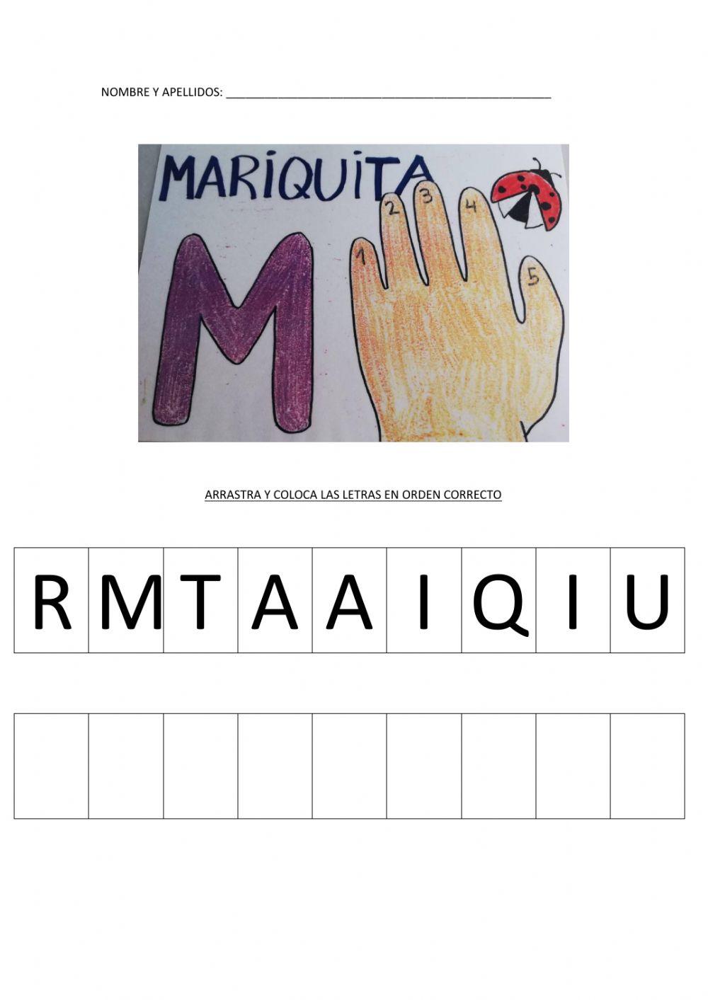 Letras mariquita