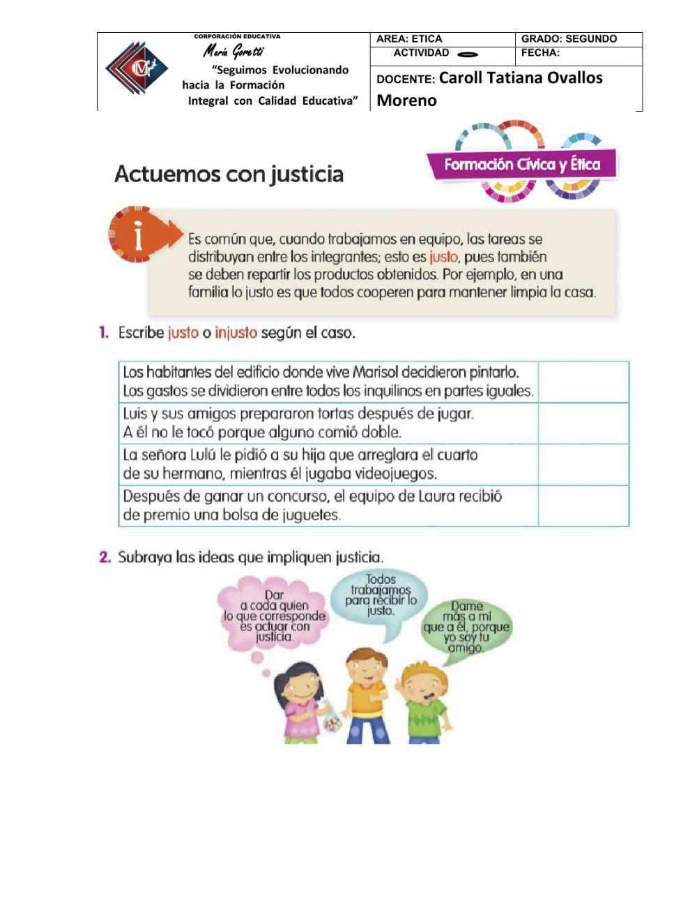 Actuemos con justicia