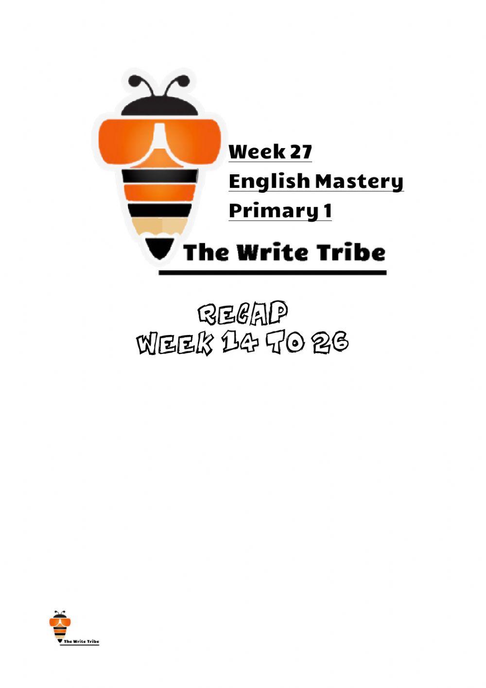 Week 27 e-learning (RECAP) p1 part 1