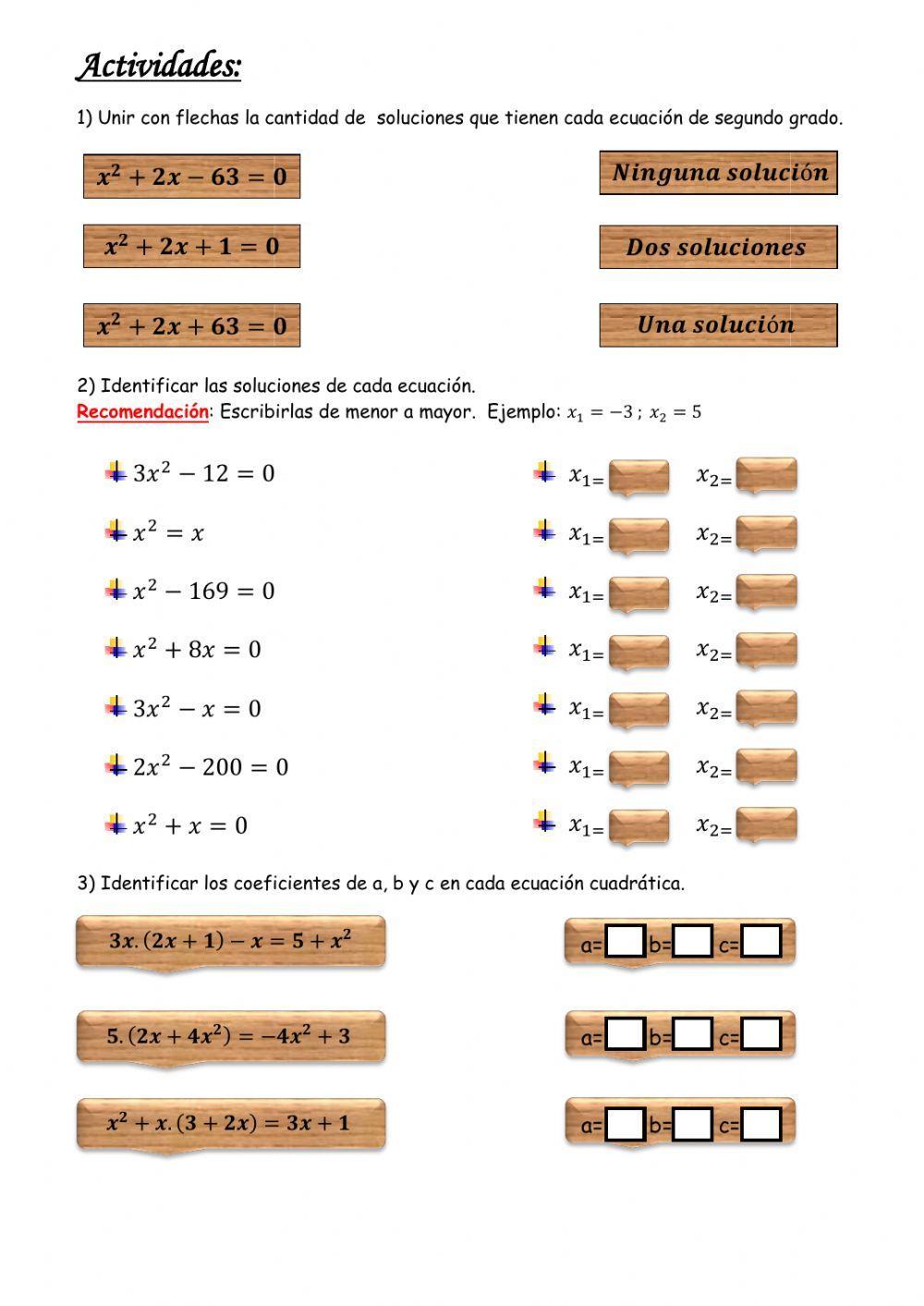 Ecuación de segundo grado