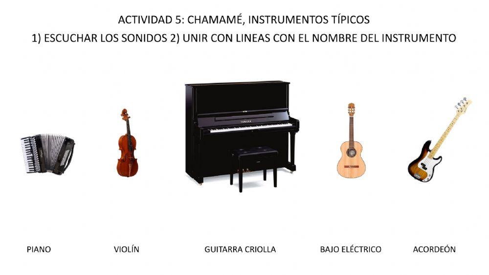 Actividad 5: Chamamé. Instrumentos Típicos