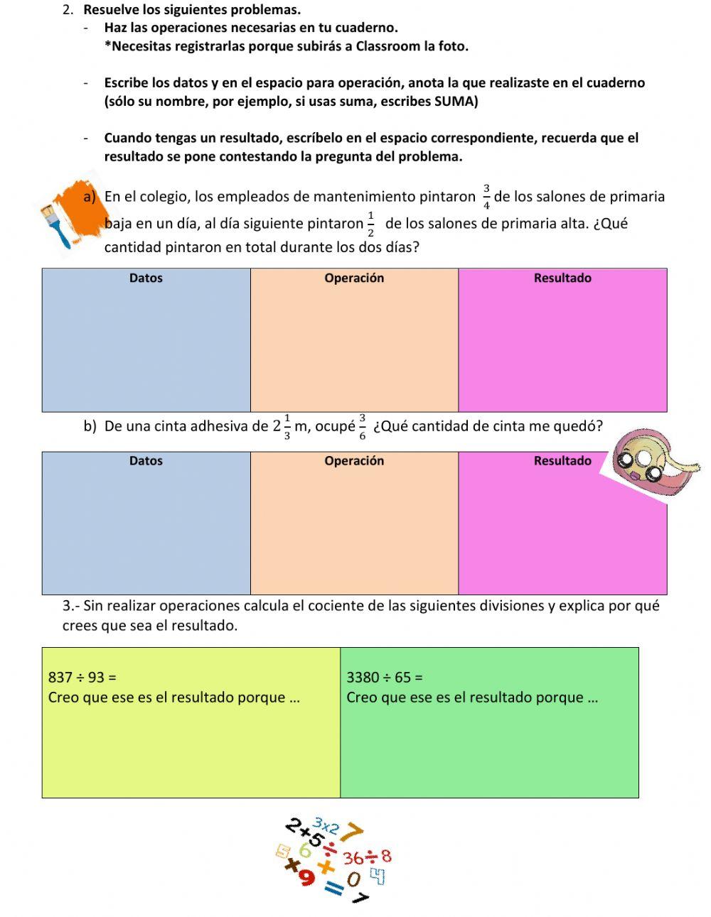 Diagnóstico Matemáticas 6°