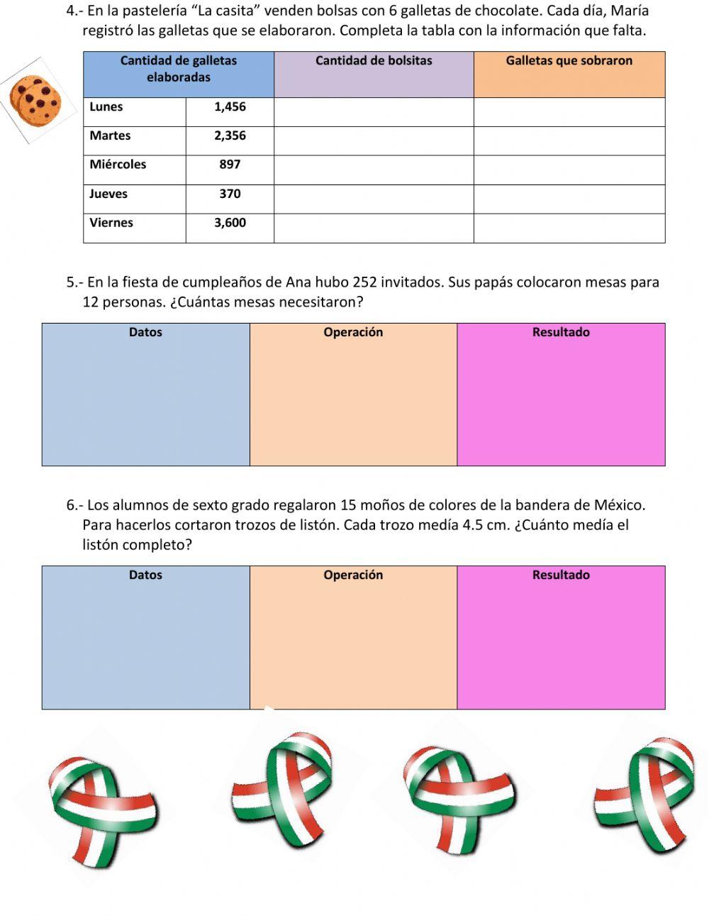 Diagnóstico Matemáticas 6°