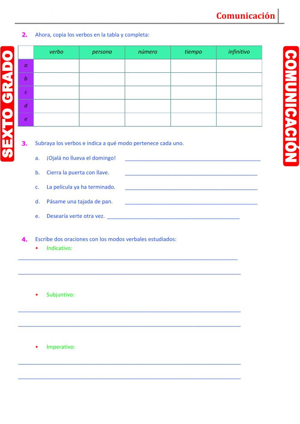 El Verbo y sus conjugaciones