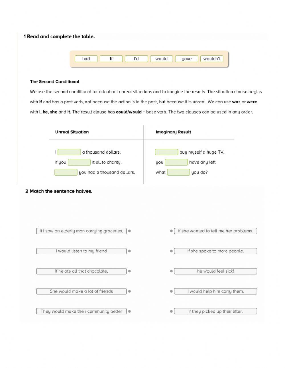 Grammar and vocabulary unit 7 (1) worksheet | Live Worksheets